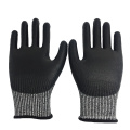 Hot Sale CE Certification Anti Cut 5 HPPE Liner PU Dipped Gloves